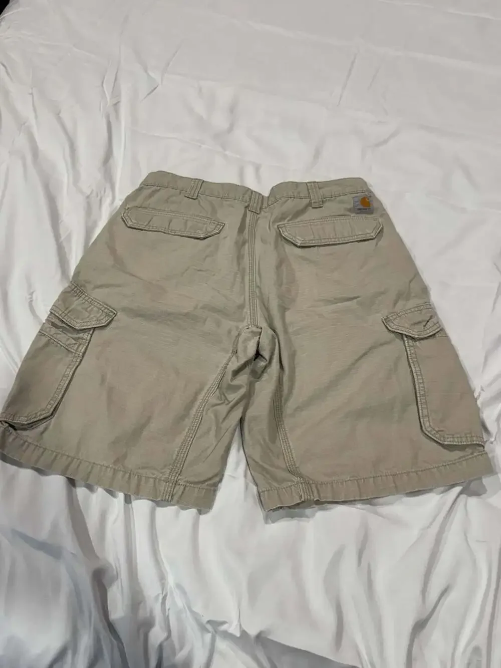 Carhartt Force Relaxed Fit Ripstop Cargo Shorts Mens Khaki Tan Workwear